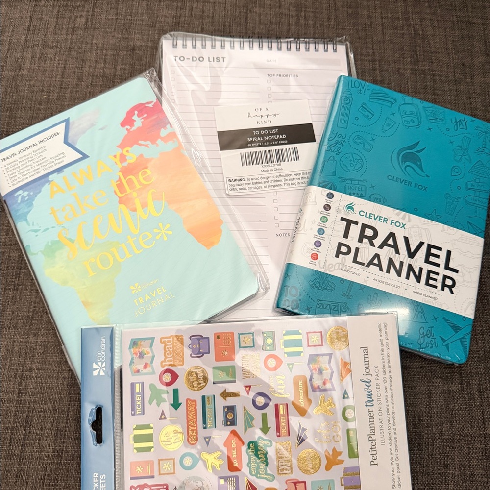 Clever Fox Travel Planner and Journals Set